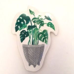 Potted Plant Ceramic Trinket Jewelry Dish